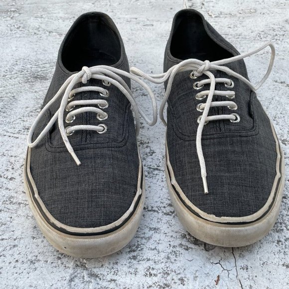 Vans Men Sneaker Lace Up Gray Shoes Size 10.5 Men 12Women - Picture 3 of 10